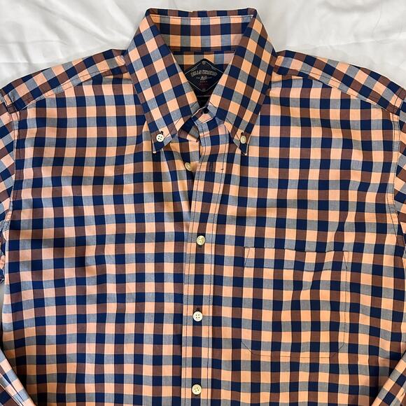 Bills Khakis Shirt Mens Size M Gingham Check Classic Fit Button Up - Picture 2 of 8